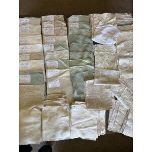 Huge Lot Bella Notte Fabric Samples Cotton Linen Silk Quilting Crafts Scraps